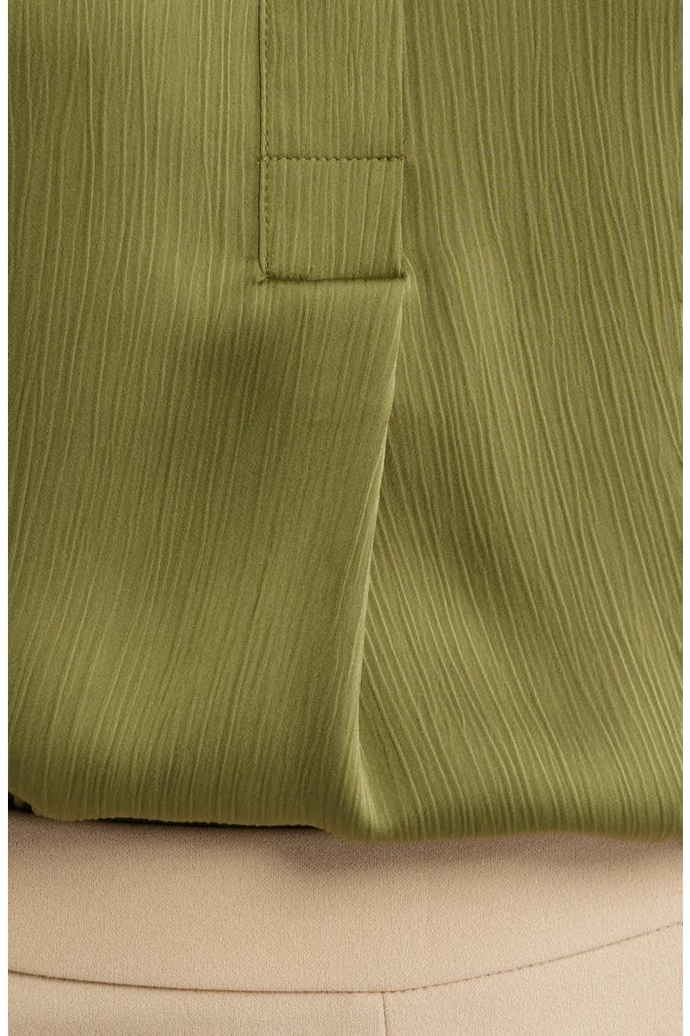Crinkle Satine Top, Alternate, color, BAY LEAF