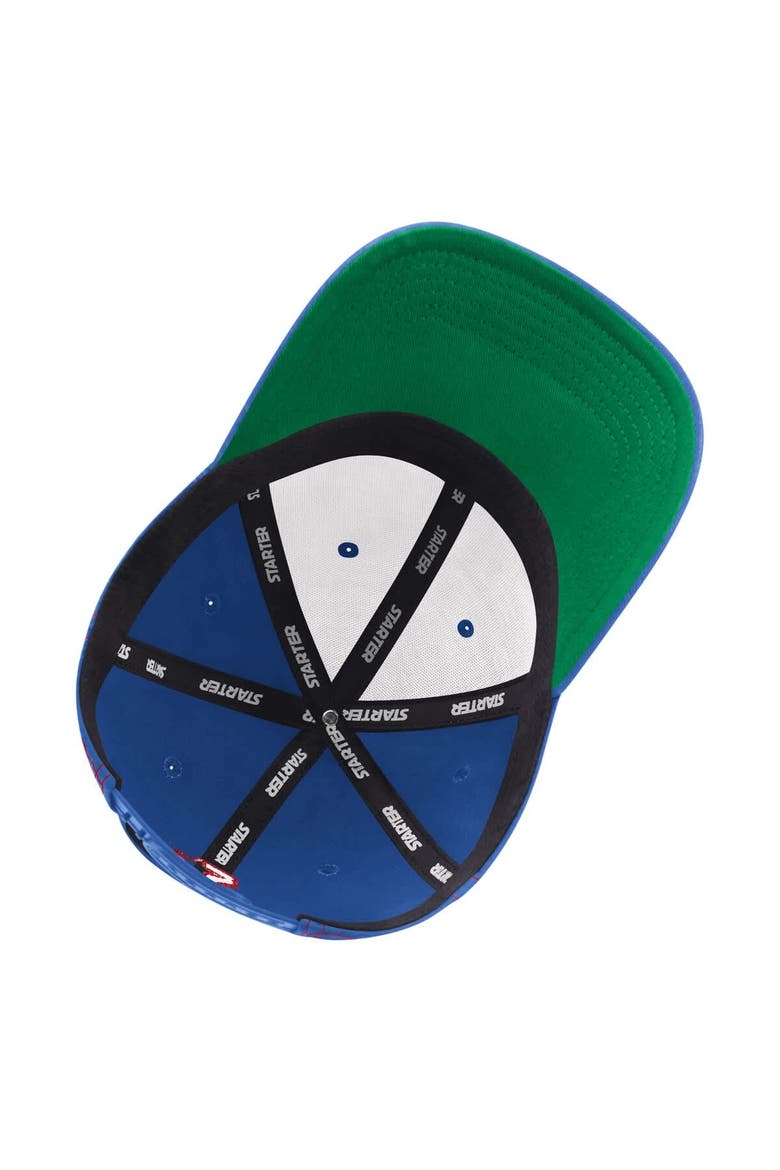 Men's Starter  Blue New York Rangers Sphere II Curved Starfit Adjustable Hat, Alternate, color, Blue