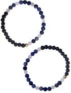 The Healer’s Collection Men's N12 Express & Communicate Set of 2 Healer's Bracelets