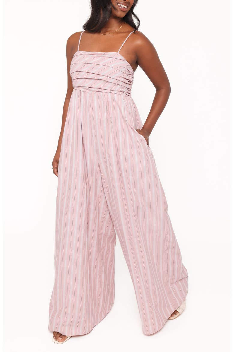 Pricilla Stripe Jumpsuit, Alternate, color, PINK STRIPE