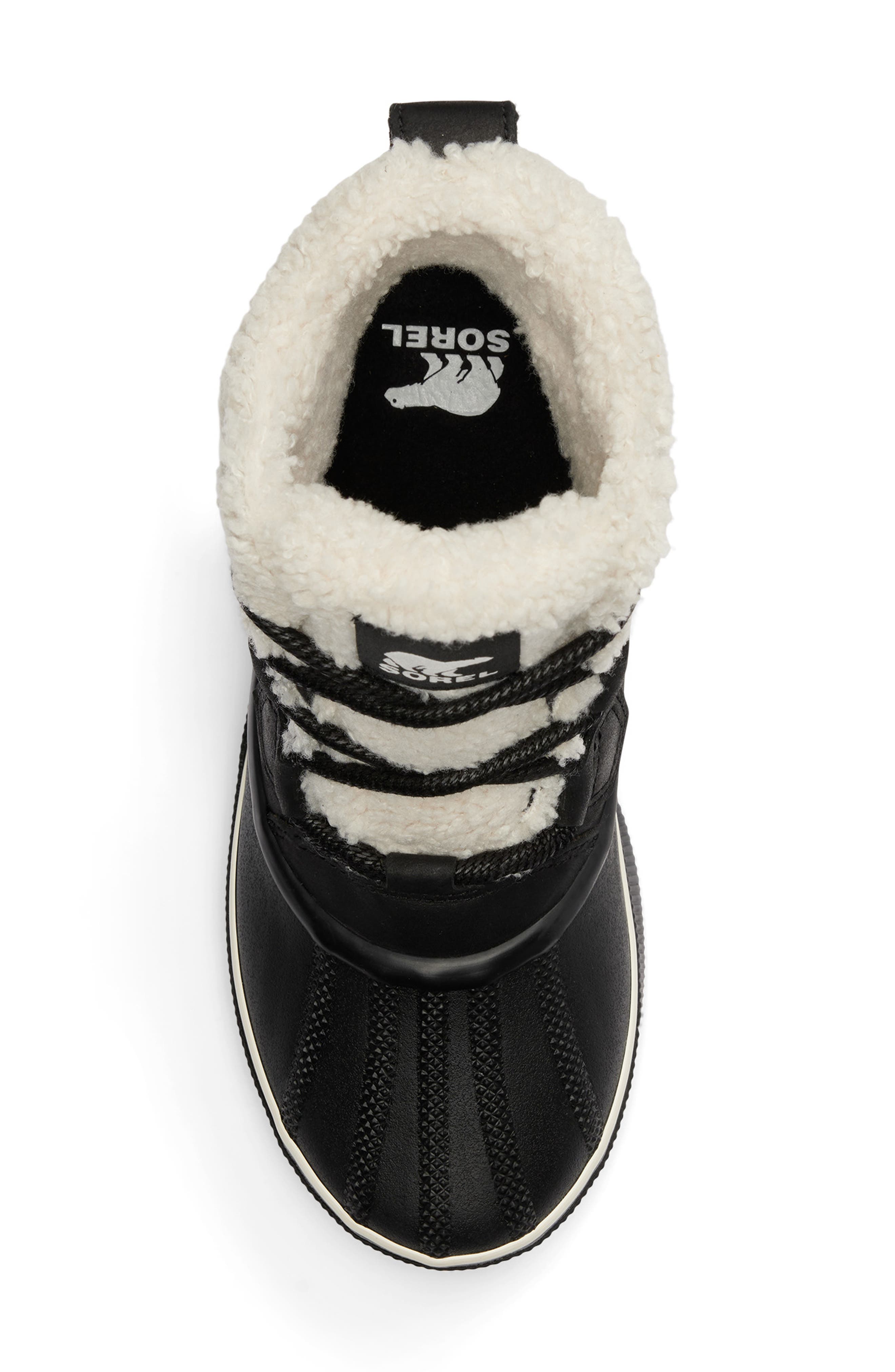 SOREL Out N About IV Chillz Waterproof Duck Boot, Alternate, color, Black/ Chalk