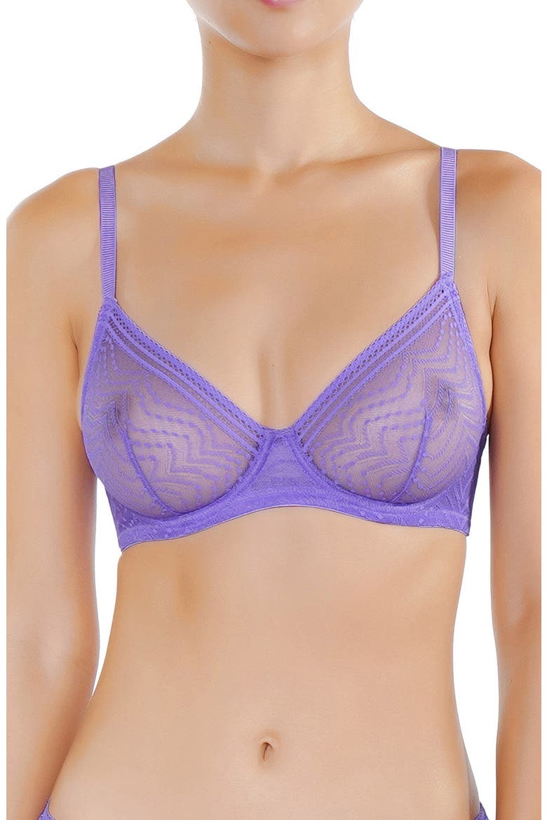 Eclantante Lace Underwire Bra, Main, color, PURPLE