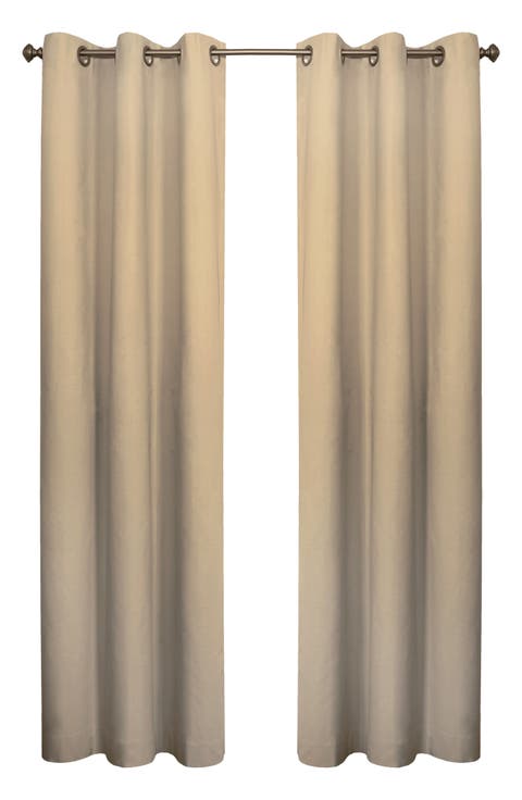 Set of 2 Cotton Curtain Panels