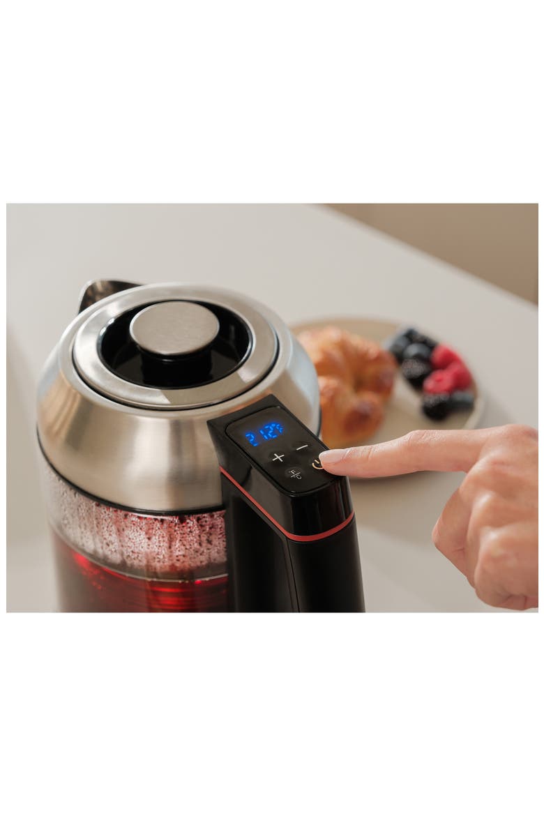 Glass 1.7-Liter Electric Kettle, Alternate, color, SILVER