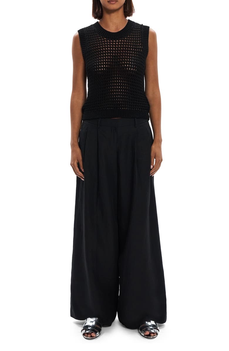 Theory Open Stitch Pima Cotton Sweater Vest, Alternate, color, 