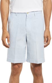 Berle Flat Front Seersucker Shorts
