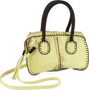 Carlos Falchi Mini Barrel Leather Bag