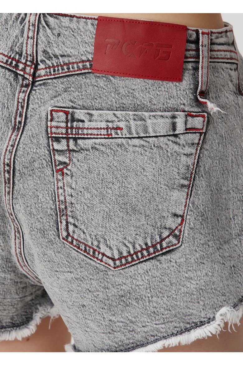 Cotton Faded Super Mini Short, Alternate, color, grey