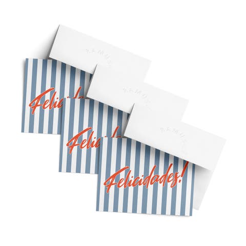 Congrats Greeting Card Pack (3ct) "Felicidades!"