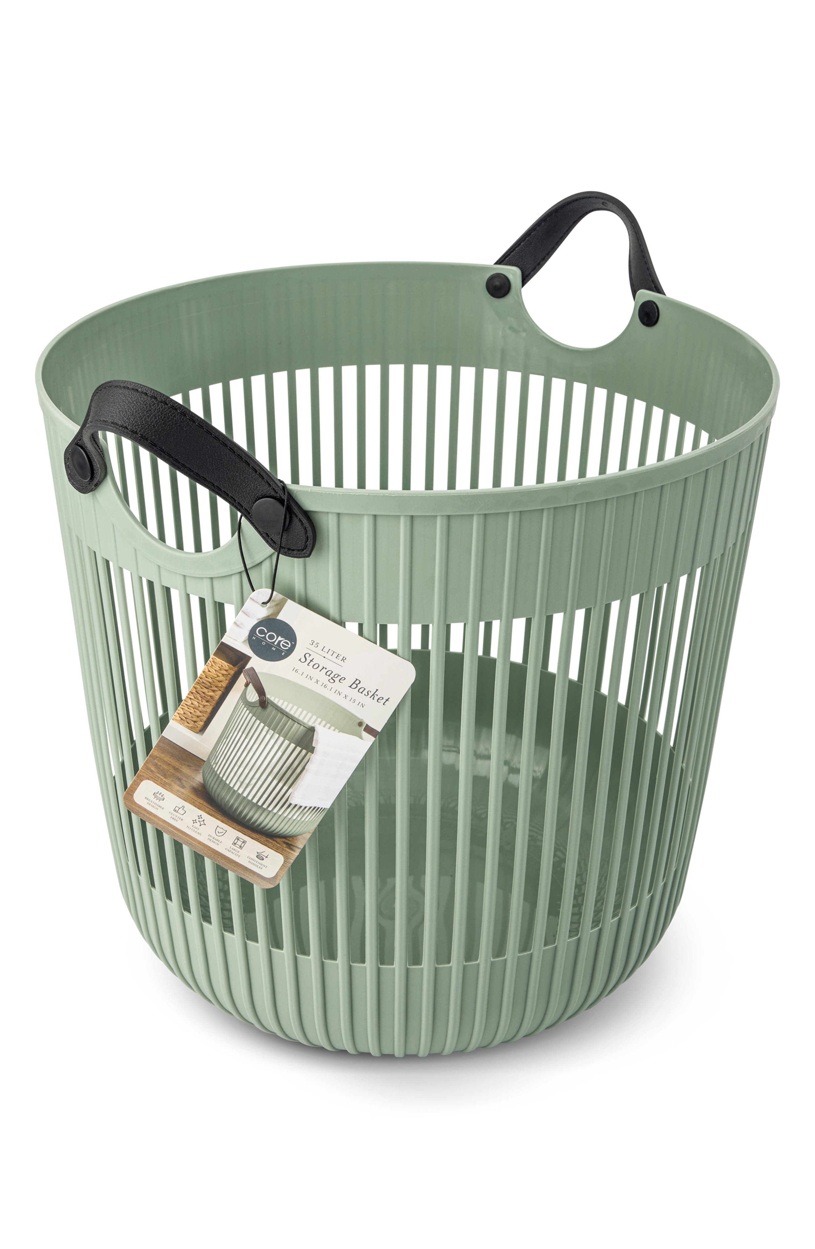 35-Liter Straight Weave Storage Basket