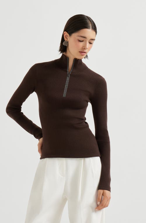 Brunello Cucinelli Lightweight Sweater In Brown