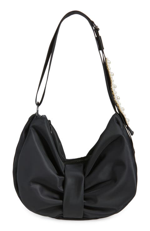 Bow Sateen Sling Bag