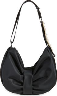 Simone Rocha Bow Sateen Sling Bag