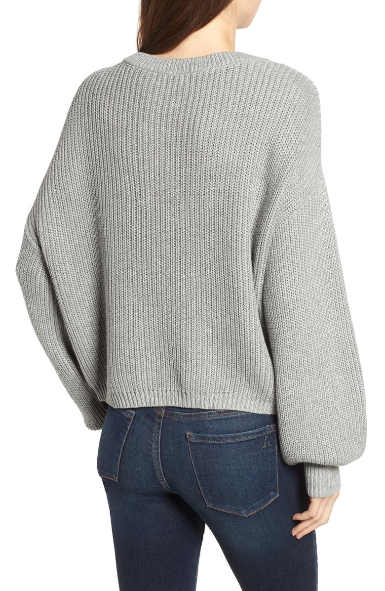 BP. V Neck Cotton Sweater, Alternate, color, 