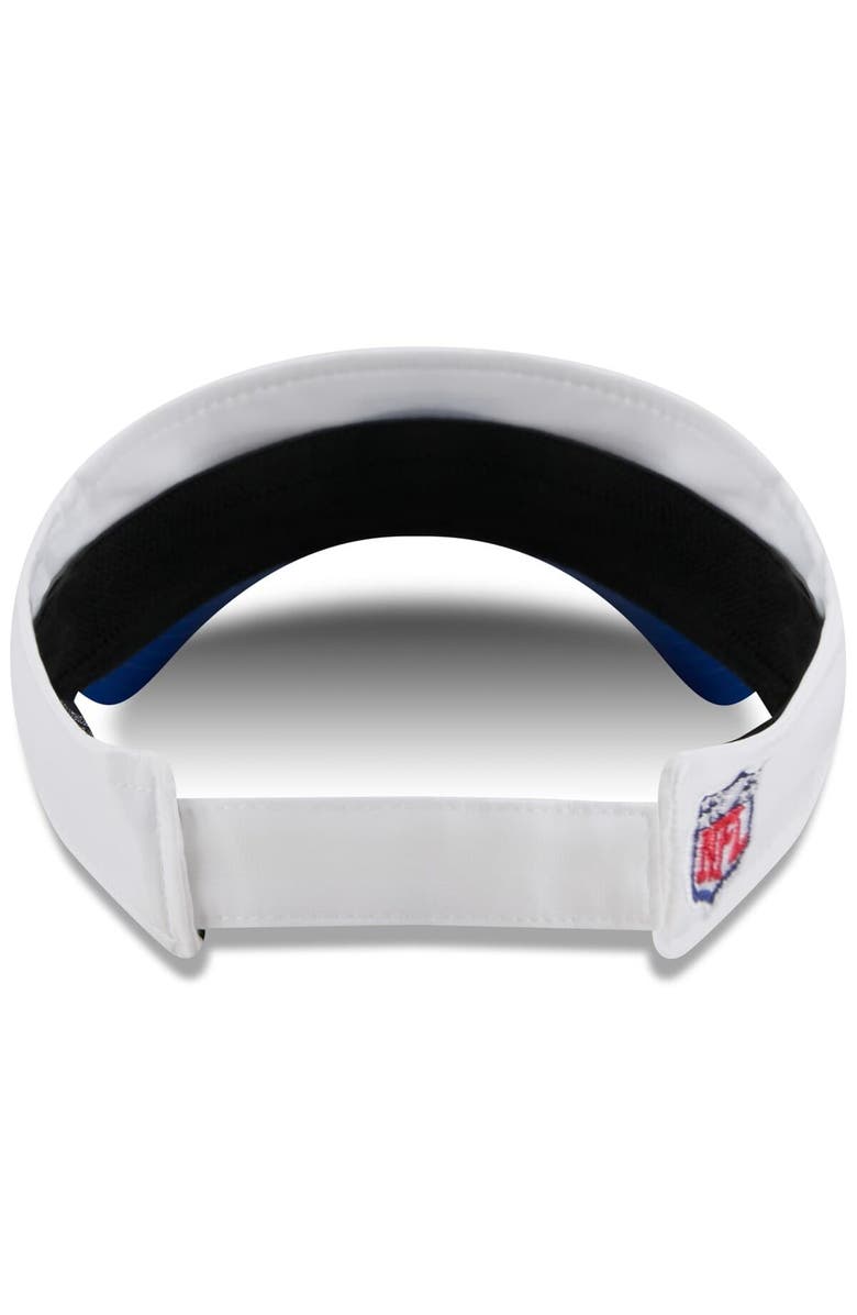 New Era Men's New Era White/Royal New York Giants 2025 NFL Training Camp Adjustable Visor, Alternate, color, White