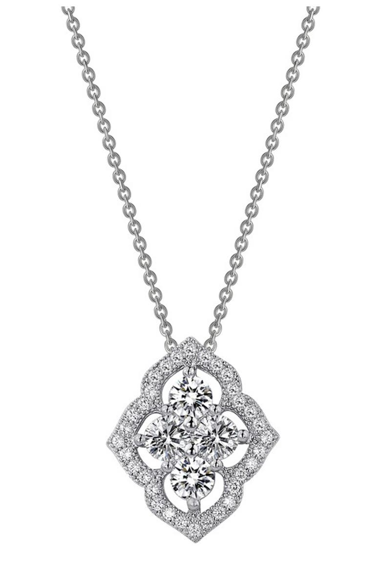 Lafonn Grand Cluster Necklace, Main, color,