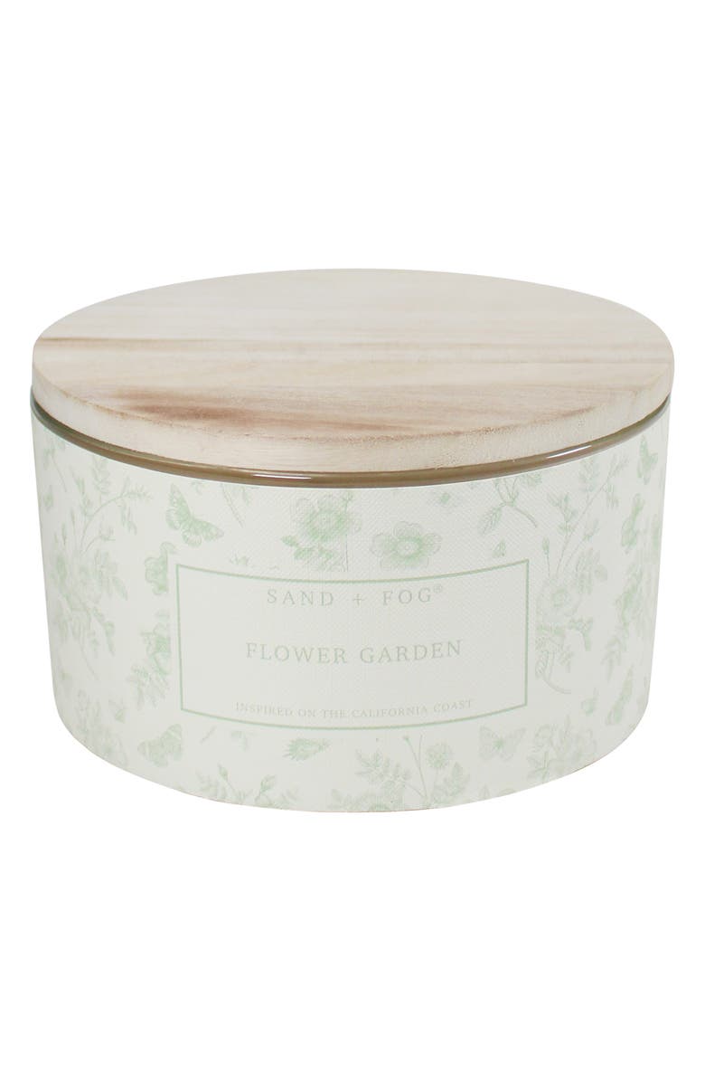 SAND AND FOG Linen Wrap Scented Candle, Alternate, color, Flower Garden