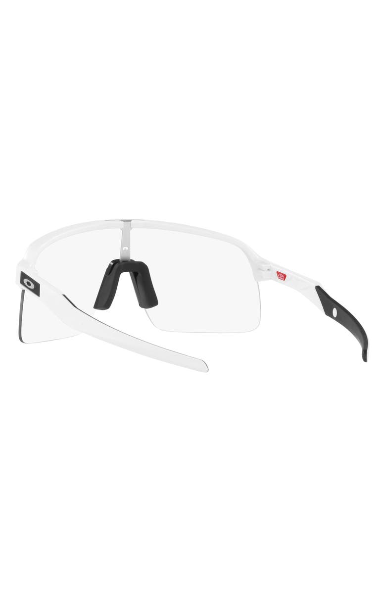 Oakley Sutro Lite Photochromic Shield Sunglasses, Alternate, color, White