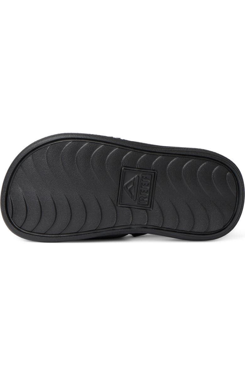 Reef Kids' Salty Slide Sandal, Alternate, color, Black/ White