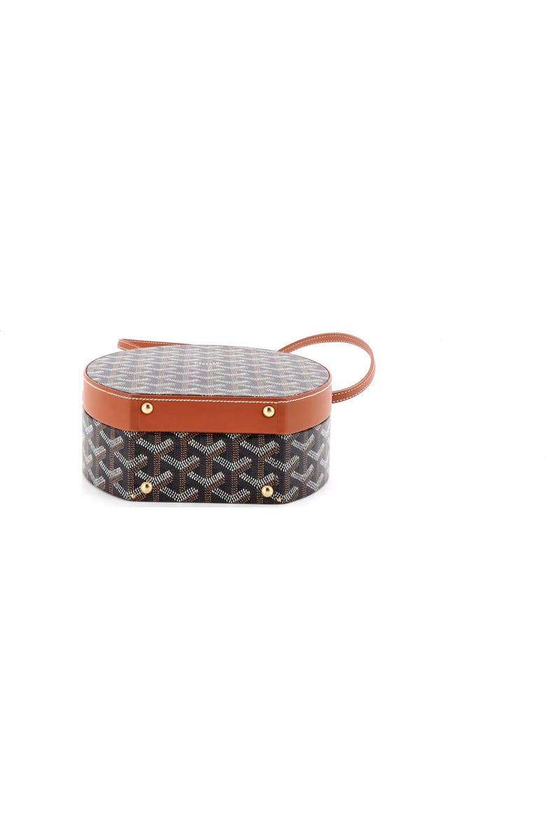 Pre-Owned Goyard Alto Hatbox Bag Coated Canvas, Alternate, color, Brown