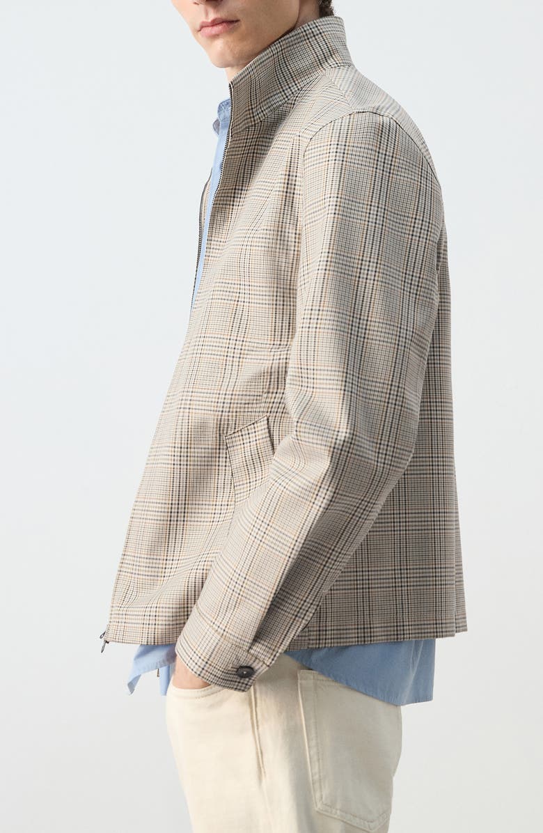 MANGO Prince of Whales Jacket, Alternate, color, Grey