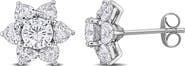 Julianna B. Lab Grown Diamond Floral Earrings 10k