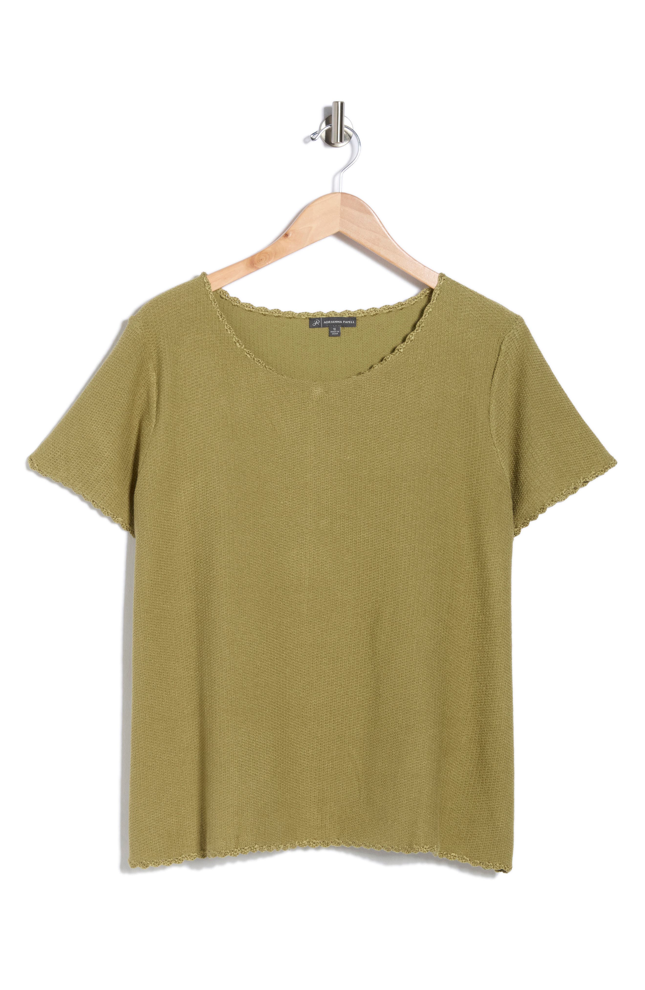 Adrianna Papell Short Sleeve Sweater