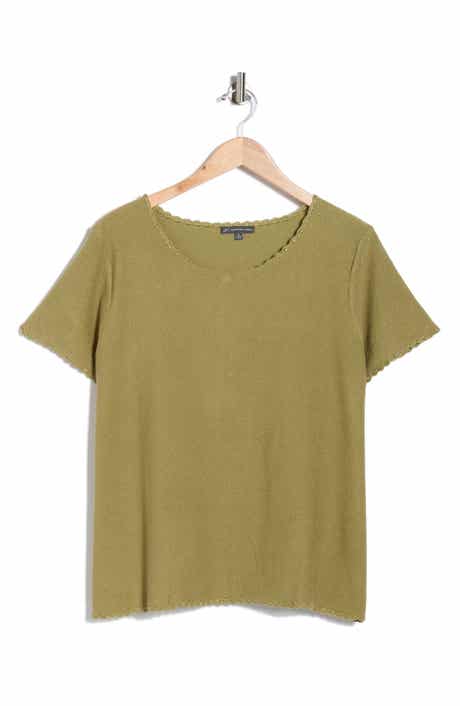 Adrianna Papell Short Sleeve Sweater