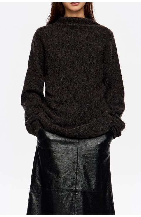 Mohair High Neck Sweater