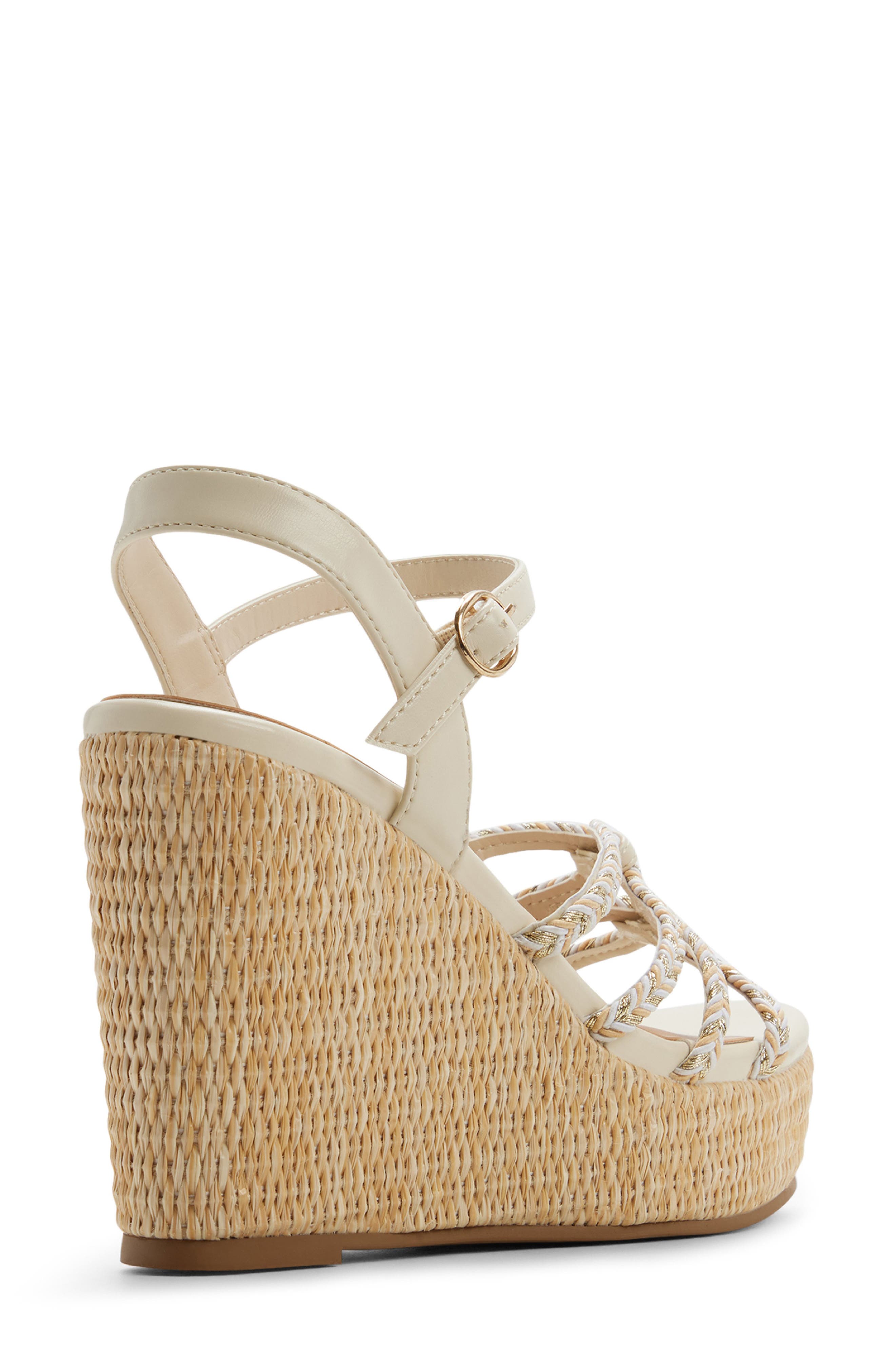Call It Spring By Aldo Kaylya Ankle Strap Platform Wedge Sandal, Alternate, color, Other Beige