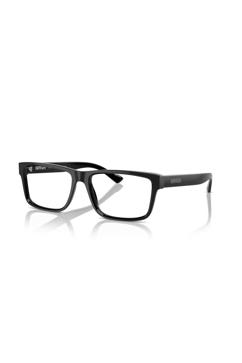 57mm Rectangle optical glasses, Main, color, Black