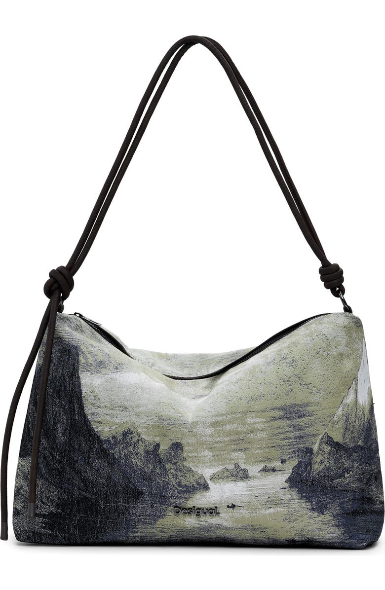 Desigual Print Shoulder Bag, Main, color,