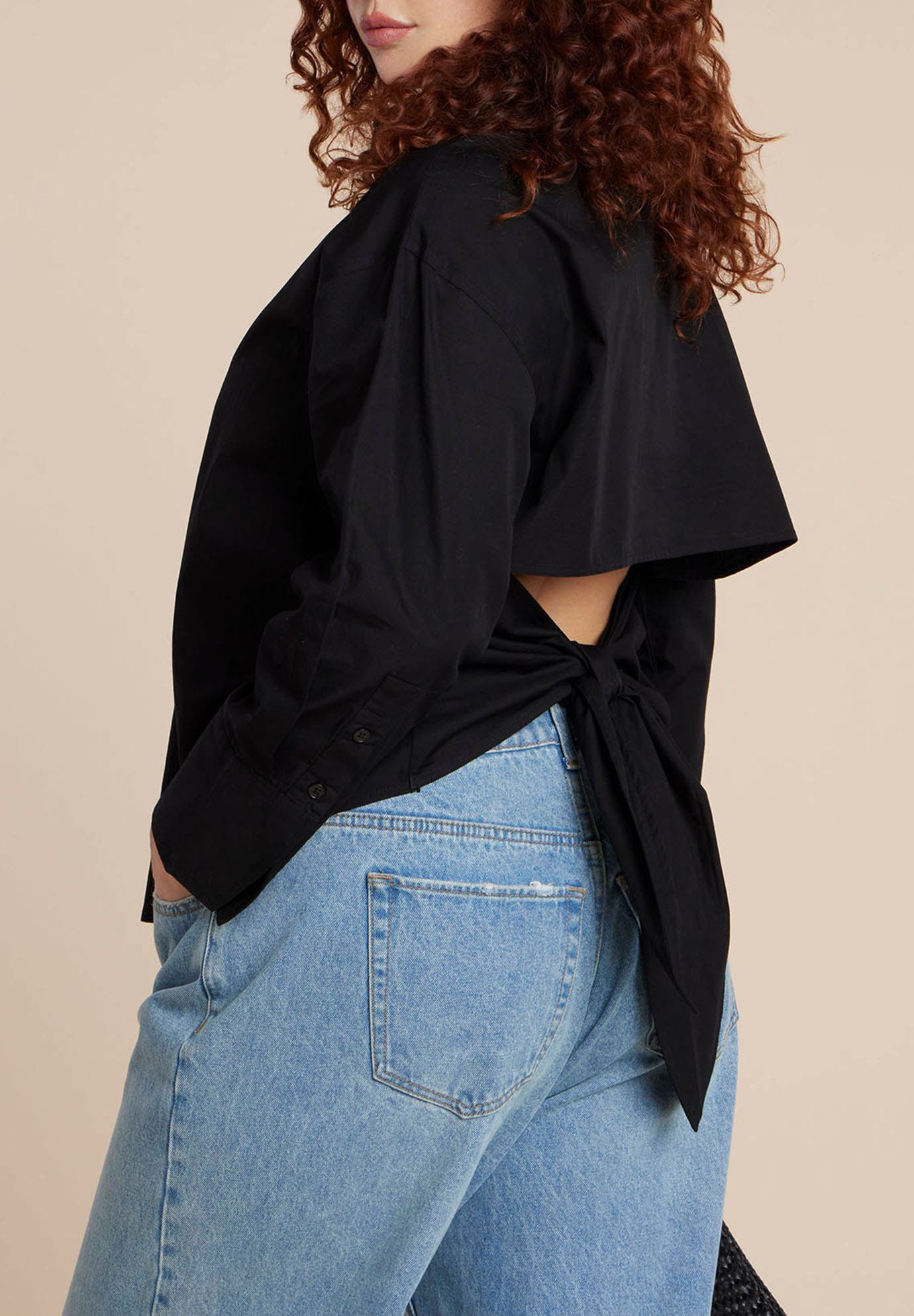 Tie Back Button Up Top - image 2