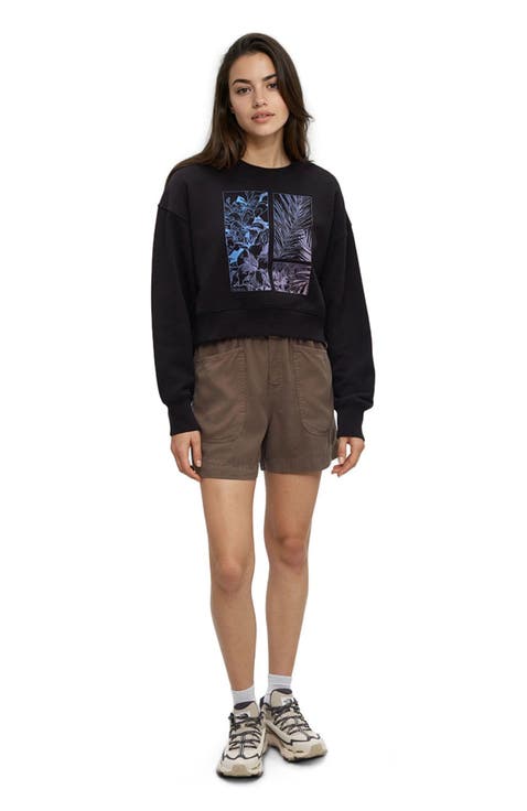Framed Haitian Blooms Oversized Crop Crew