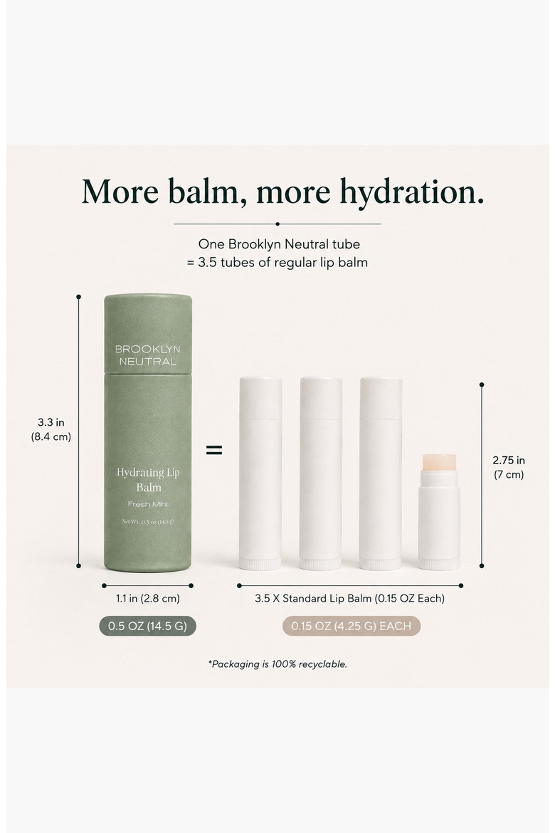 Oversized Fresh Mint Lip Balm, Alternate, color, None