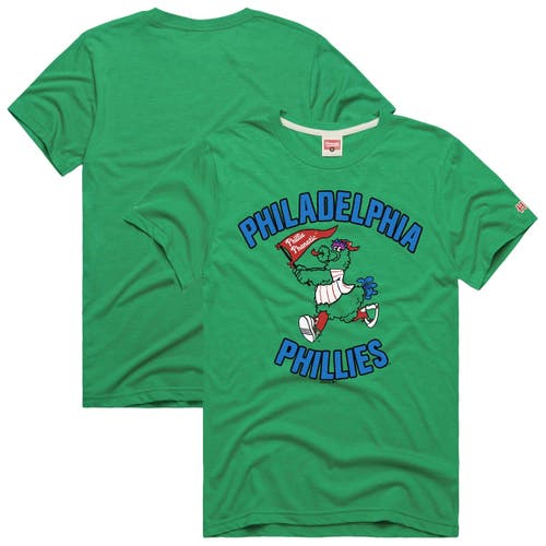 Homage Green Philadelphia Phillies Hyper Local Tri-blend T-shirt In Green