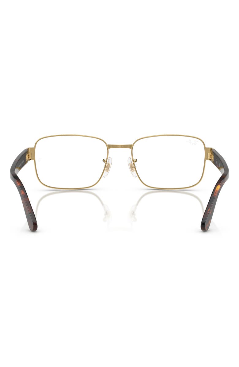 Ray-Ban 54mm Pillow Optical Glasses, Alternate, color, Gold Flash