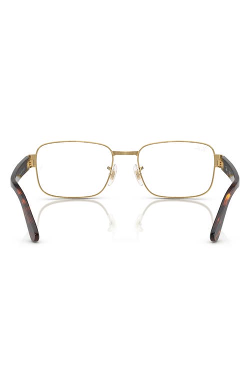 Ray Ban Ray-ban 56mm Pillow Optical Glasses In Gold Flash