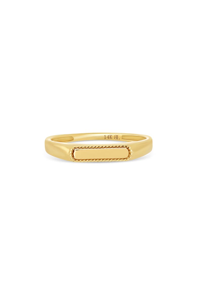14k Gold Stackable Ring, Alternate, color, 14KY