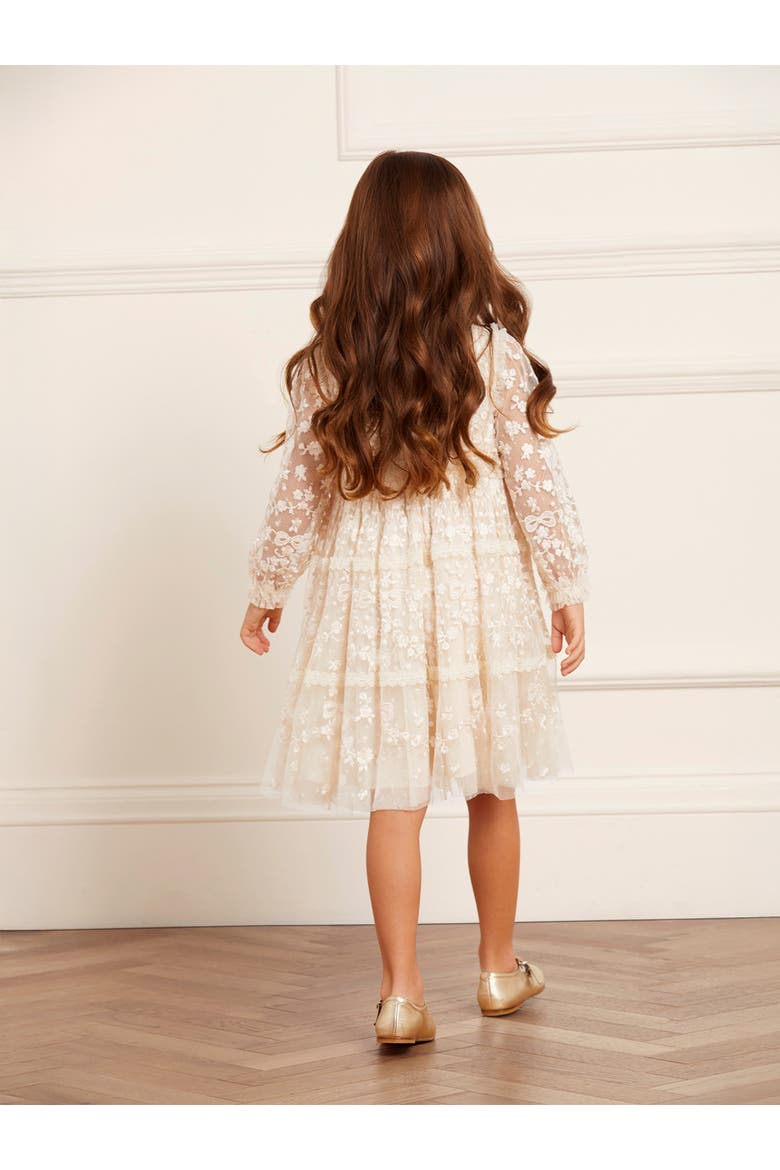 Celestia Ribbon Kids Dress, Alternate, color, Champagne