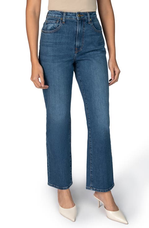 Women's Blue Straight-Leg Pants | Nordstrom