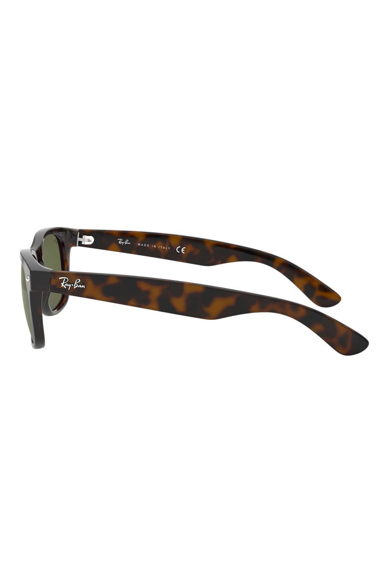 New Wayfarer 55mm Rectangular Sunglasses, Alternate, color, DARK TORTOISE