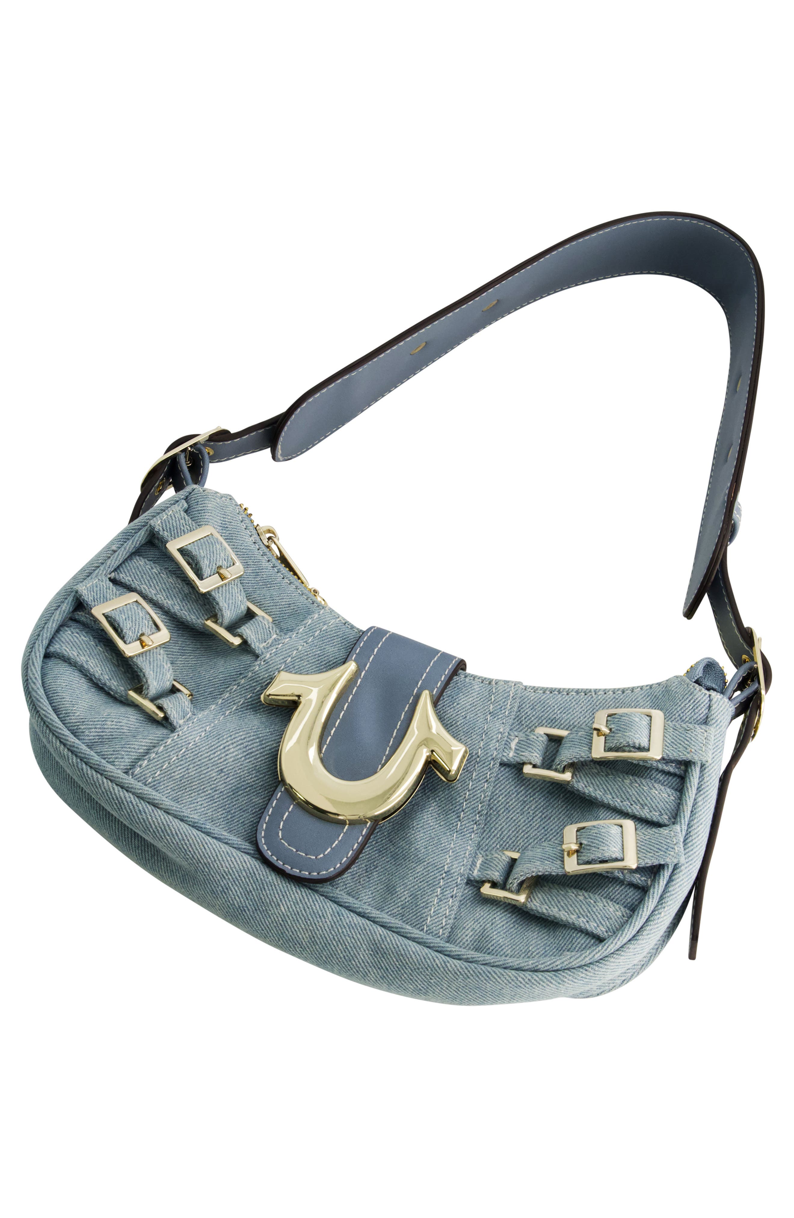 Multi-Strap Denim Shoulder Bag, Alternate, color, DENIM