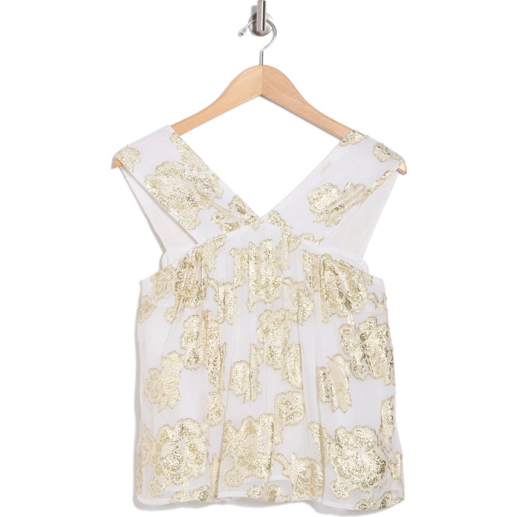 CIEBON CIEBON CHERYL FLORAL JACQUARD HALTER TOP