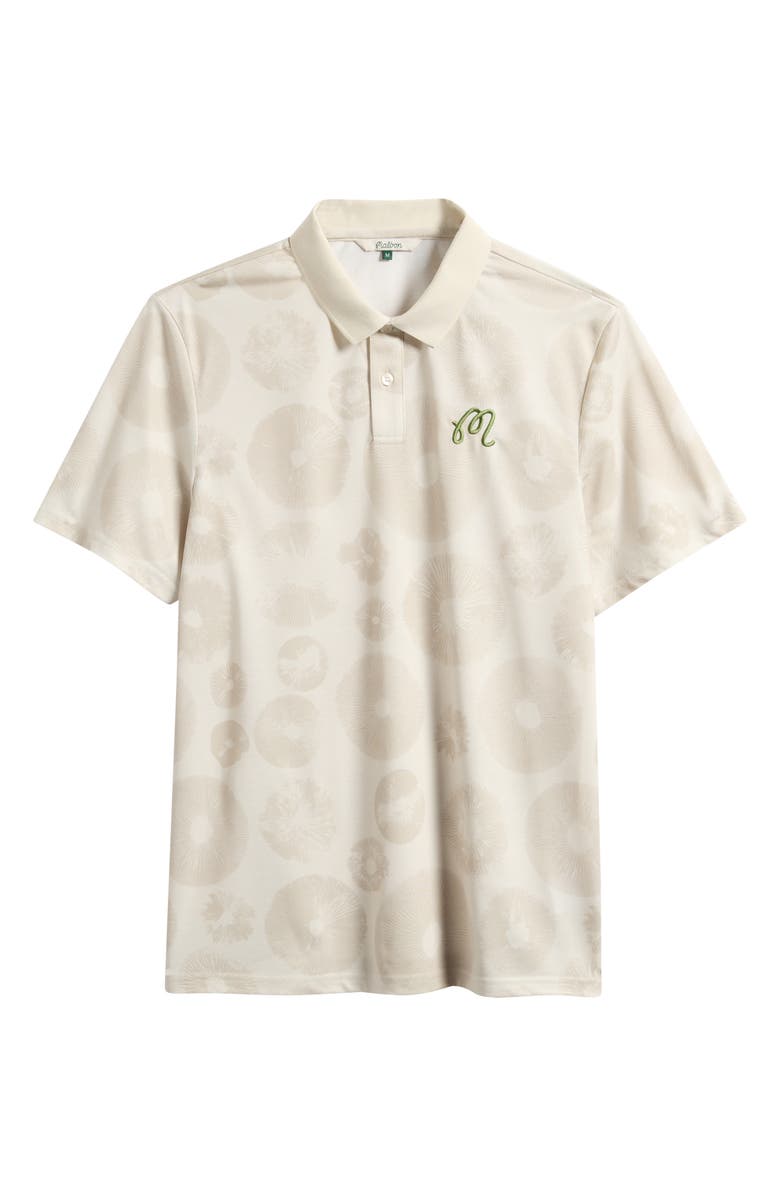Malbon Golf Fairway Foraging Polo, Alternate, color, Ivory