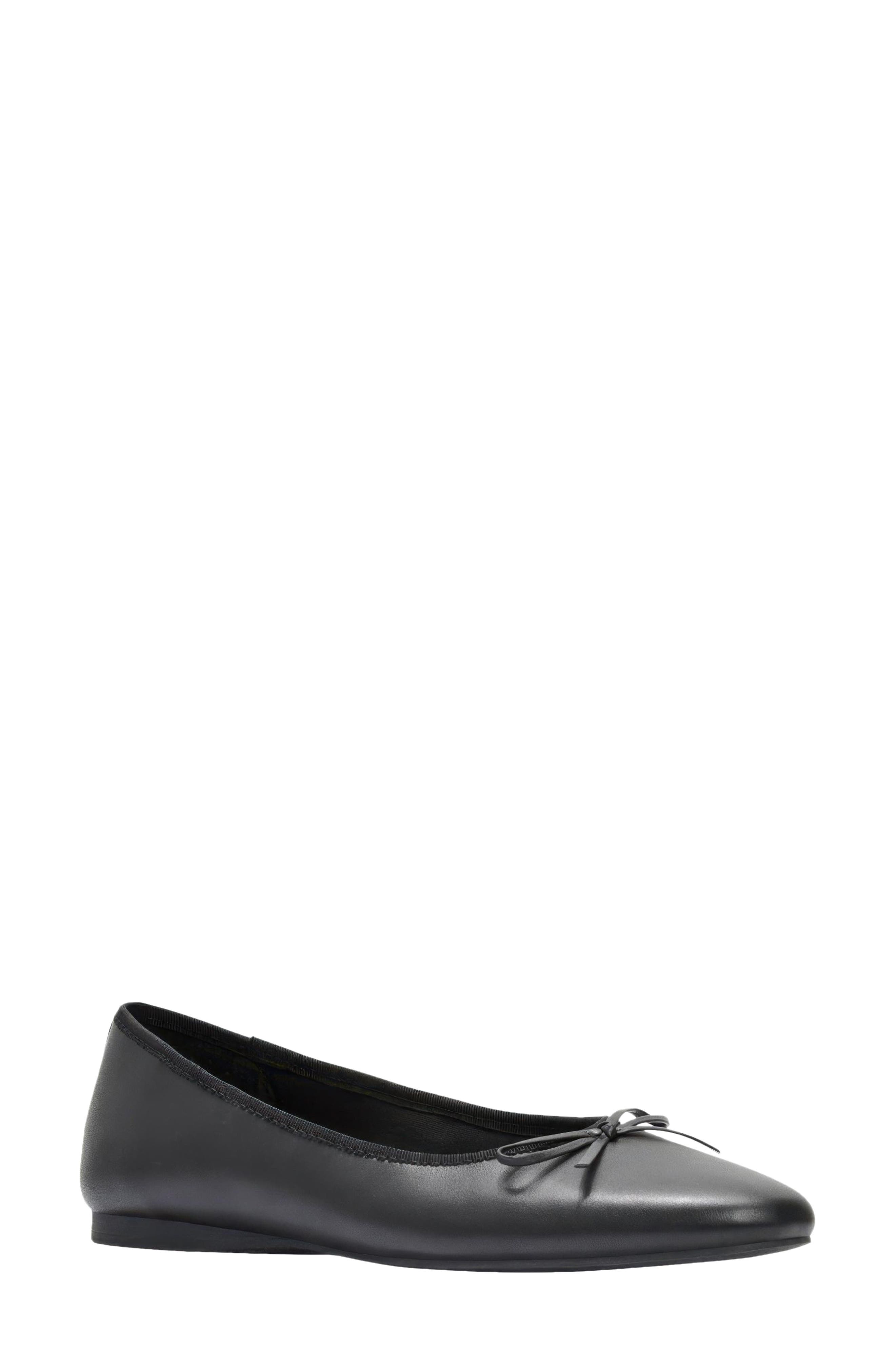 André Assous Haley Ballet Flat, Main, color, Black Nappa