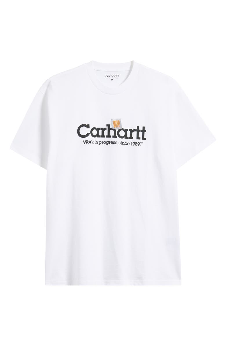 Carhartt Work In Progress Label Script Organic Cotton Graphic T-Shirt, Alternate, color, 