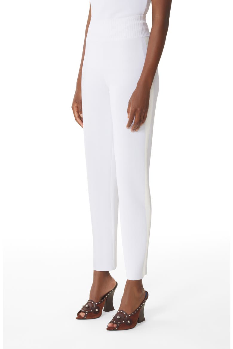 White Viscose Leggings, Alternate, color, White