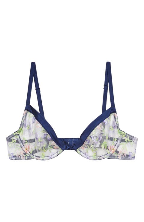 Elara Embroidered Underwire Demi Bra