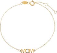 BY ADINA EDEN Solid Mom Nameplate Bracelet 14K